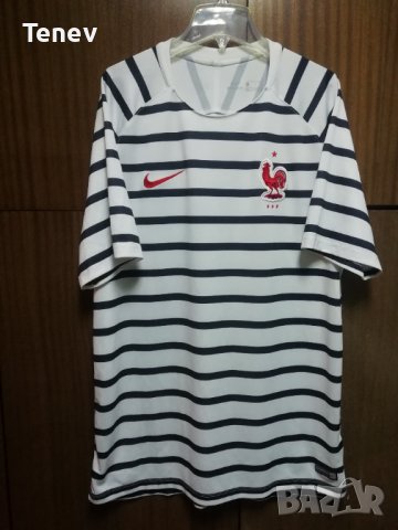 Nike France FFF Pre Match оригинална тениска футболна фланелка Франция Национален Отбор 