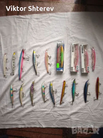Комплект 19 бр. морски воблери – Blade Minnow, Terminator, Kendo, Rapalla, Yo-Zuri, Wind Storm