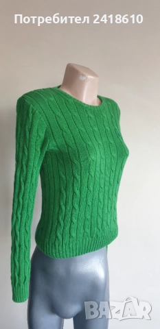 POLO Ralph Lauren Cable Pima Cotton Size M НОВО! ОРИГИНАЛ! Дамски Пуловер!, снимка 12 - Блузи с дълъг ръкав и пуловери - 52794242