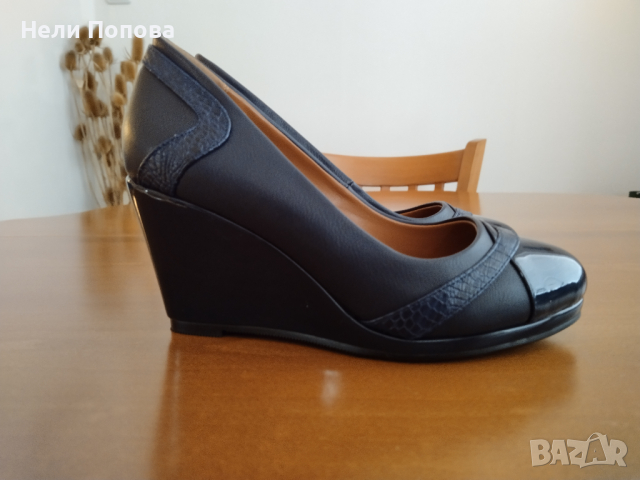 Елегантни дамски обувки от естествена кожа и лак Megias®, снимка 5 - Дамски елегантни обувки - 44571753
