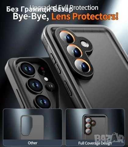 Нов кейс Samsung Galaxy S26 водоустойчив твърд калъф 360 черен, снимка 5 - Калъфи, кейсове - 53875679