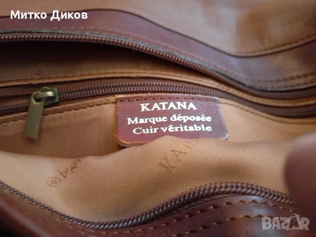 Katana маркова женска чанта естествена кожа нова 34х26х8см, снимка 10 - Чанти - 55965841