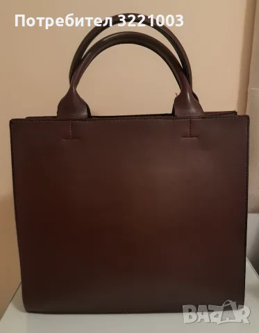 Дамска чанта в цвят бордо от еко кожа D&G, снимка 3 - Чанти - 56052656