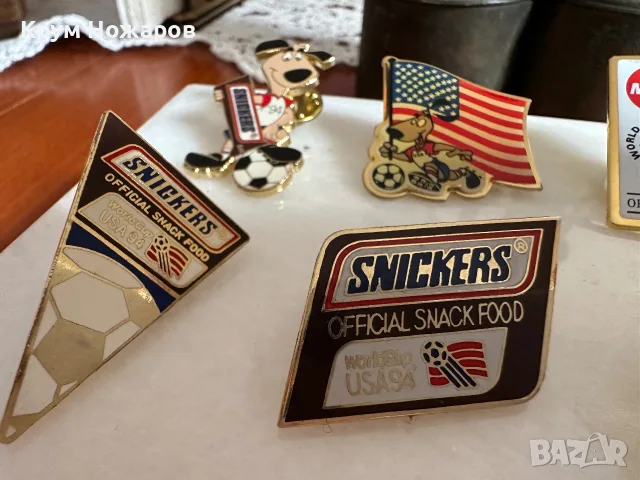 USA 1994 WORLD CUP BADGES . Продават се Значки от Световното по футбол от 1994г цена -14 за бр., снимка 6 - Футбол - 55960662