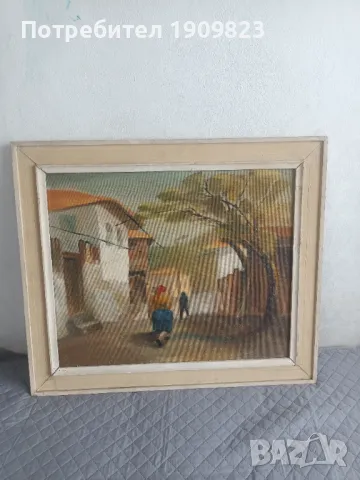 Стара маслена картина , снимка 3 - Картини - 49844531