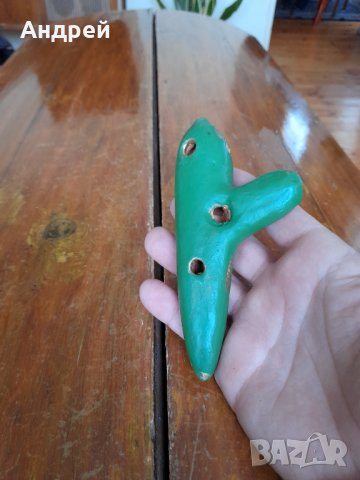 Стара окарина #2, снимка 4 - Антикварни и старинни предмети - 35416788