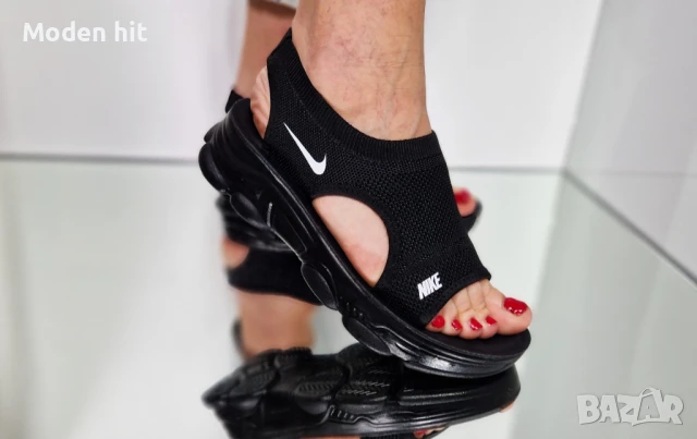 Nike Дамски Черни Сандали Найк Код P597, снимка 2 - Сандали - 50427759