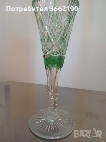 Кристални вази Бохемия, снимка 2 - Вази - 52765357