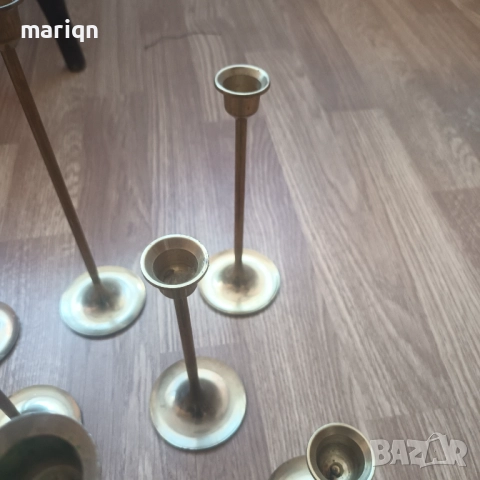 Месингови свещници , снимка 5 - Антикварни и старинни предмети - 52943477