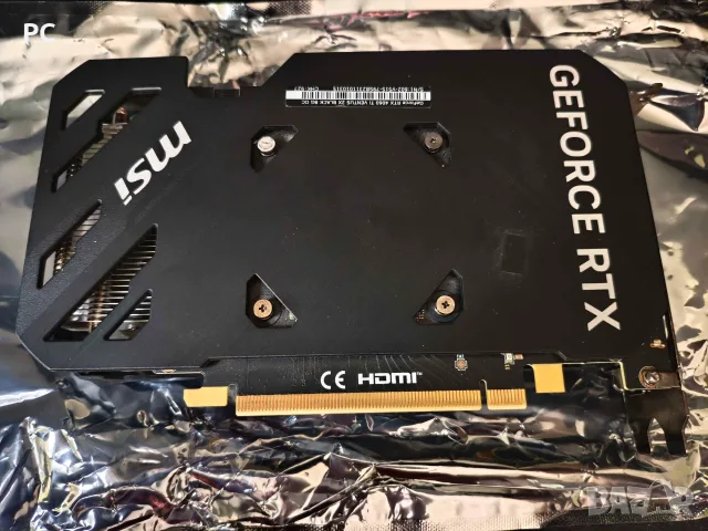 MSI GeForce RTX 4060 Ti VENTUS 2X BLACK 8GB GDDR6 Тествана и обслужена с падове/паста, снимка 3 - Видеокарти - 55062447