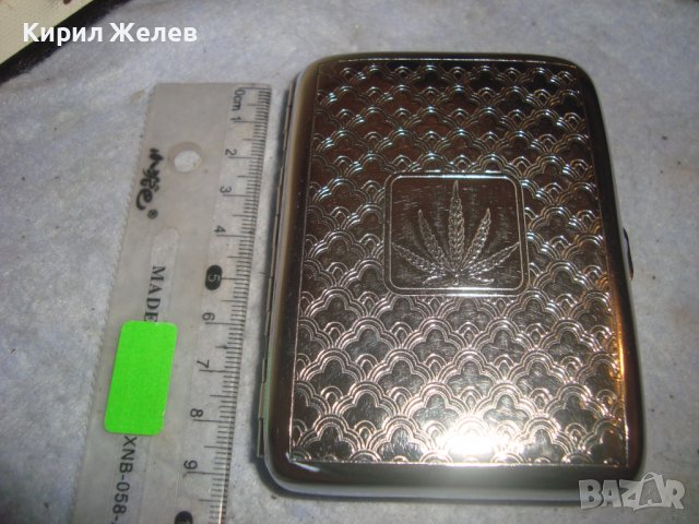 СРЕБРИСТА ФЕШЪН ТАБАКЕРА ФЛОРАЛНО ОРНАМЕНТИРАНА 27351