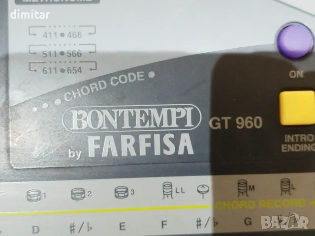 Синтезатор  BONTEMPI FARFISA GT -960 , снимка 3 - Синтезатори - 55986173