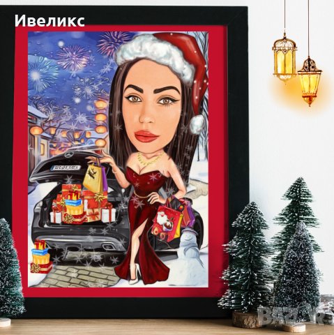 Коледна КАРИКАТУРА коледа , снимка 7 - Картини - 38731548