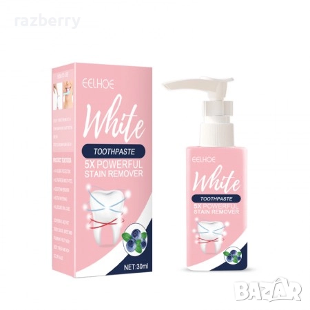 Избелваща паста за зъби Eelhoe 30мл
