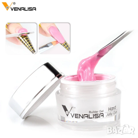 15/30/50мл VenaLisa Hard Jelly Uv/Led желе гел за изграждане , снимка 8 - Продукти за маникюр - 30268845