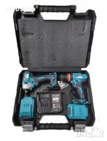 Комплект Инструменти 2в1 Акумулаторен гайковерт и винтоверт 36V 8Ah, снимка 4 - Винтоверти - 47732835