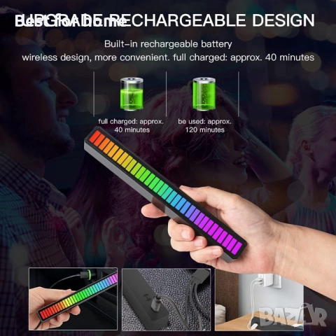 Enligne RGB звукови контролни светлини, снимка 7 - Друга електроника - 52593749