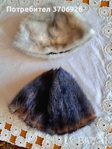 дамски шапки от естествени кожи