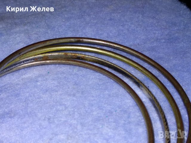 КОМПЛЕКТ БРОНЗИРАНИ и ПОСРЕБРЕНА СТОМАНЕНИ ОРНАМЕНТИРАНИ ВИНТИДЖ АРТ ГРИВНИ 37959, снимка 3 - Гривни - 40856307