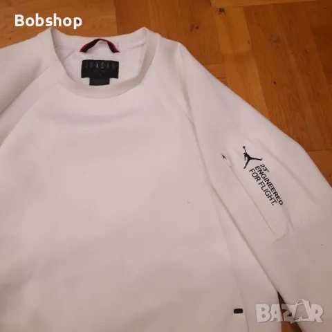 Мъжко горнище Air Jordan sportswear flight tech shield crew, снимка 4 - Спортни дрехи, екипи - 48358257