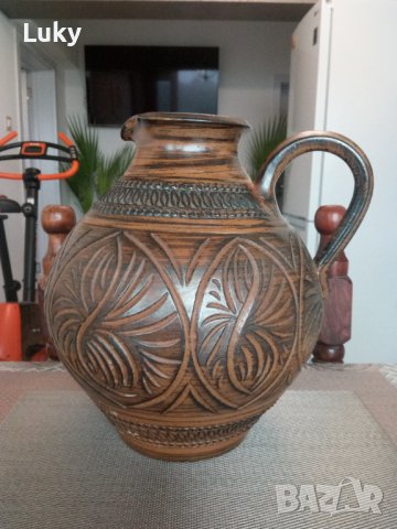 Продавам красива и стара ваза-делва.Ръчна изработка.ФРГ., снимка 14 - Антикварни и старинни предмети - 42412041