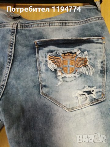 Дънки бойфренд, снимка 4 - Дънки - 36623341