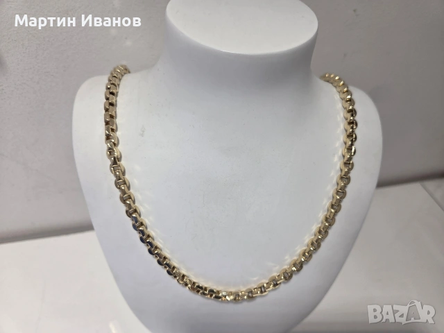 Златен мъжки синджир 1, снимка 2 - Колиета, медальони, синджири - 54111124