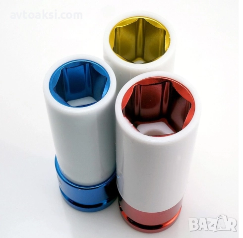 Комплект 3 ударни вложки със защита за алуминиеви джанти с тефлон 17-21мм