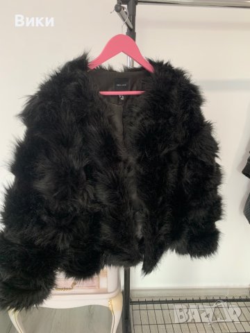 Пухено палто в размер М, снимка 8 - Палта, манта - 44407246
