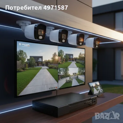 Професионален комплект за сигурност с 4 камери IP67 YL-806B, снимка 3 - Комплекти за видеонаблюдение - 56408292