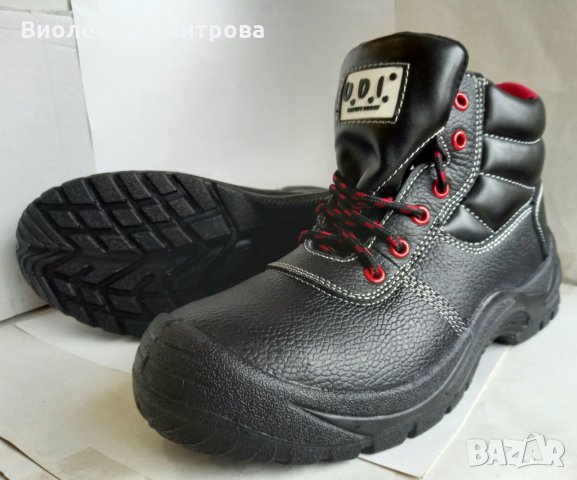 Мъжки работни боти с метално бомбе от естествена кожа, снимка 6 - Ежедневни обувки - 30342127