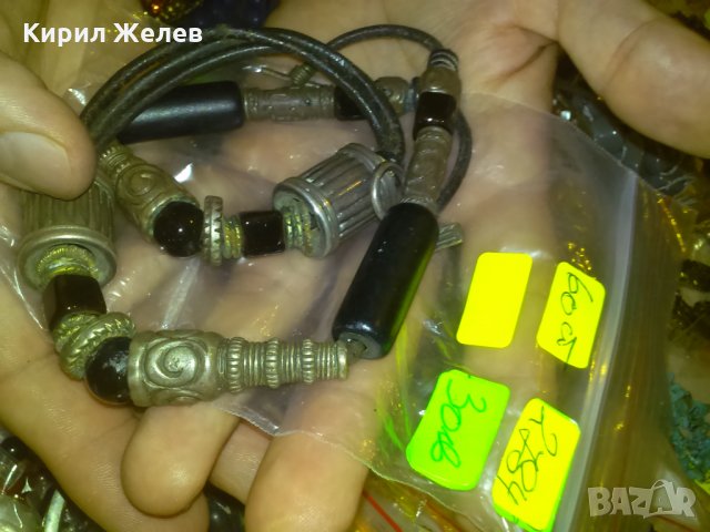 УМБОПО МАРКОВО АРТ ХЕНД-МЕЙД ПОСРЕБРЕНО с КОЖА КОЛИЕ 2784, снимка 3 - Колиета, медальони, синджири - 29637580