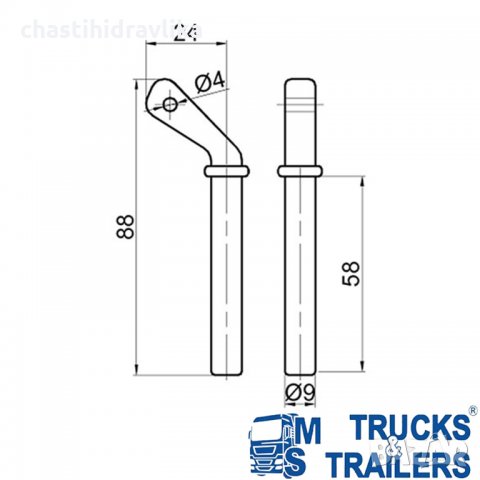 Заключващ щифт, снимка 2 - Части - 33967961