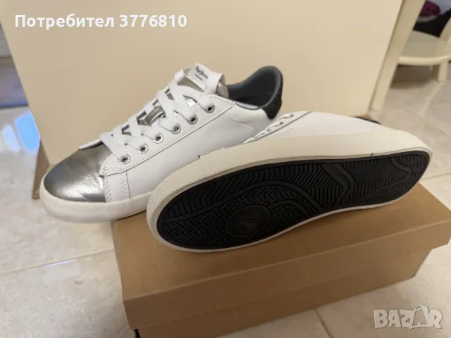 Дамски кожени кецове - Pepe Jeans, снимка 4 - Кецове - 55939880