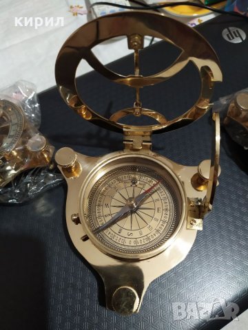Огромен компас със слънчев часовник, снимка 3 - Антикварни и старинни предмети - 31203596