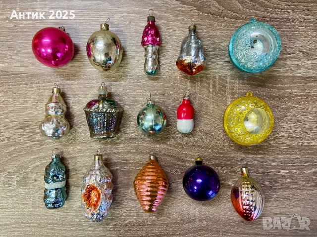 Винтидж съветски коледни играчки за елха, снимка 2 - Антикварни и старинни предмети - 52613482