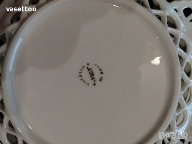 Изида- ажурен порцелан, снимка 4 - Чинии - 44611841