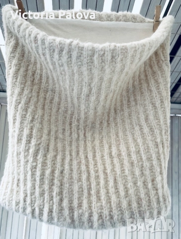 Зимен вълнен шал снуд - уют и стил от Fetish, снимка 4 - Шалове - 53170292