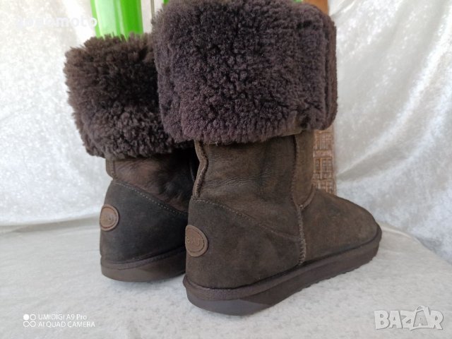 UGG® аналог ботуши 40 - 41,оригинал emu® AUSTRALIA-100% австралийска естествена кожа+ вълна, апрески, снимка 17 - Дамски ботуши - 39646553