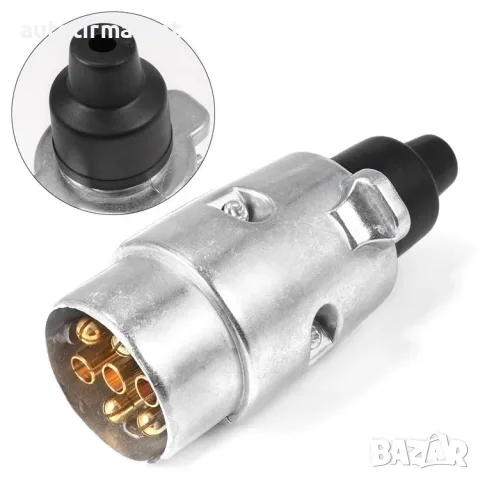 Букса за ремарке метална 7 пина 12V мъжка – NA548