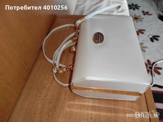 СВАТБЕНА АБИТУРИЕНТСКА ЧАНТА ЛАЧЕНА ЦВЯТ ШАМПАНСКО, снимка 5 - Чанти - 49005083