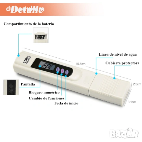 Дигитален TDS тестер за качество на водата, снимка 4 - Друга електроника - 53108955
