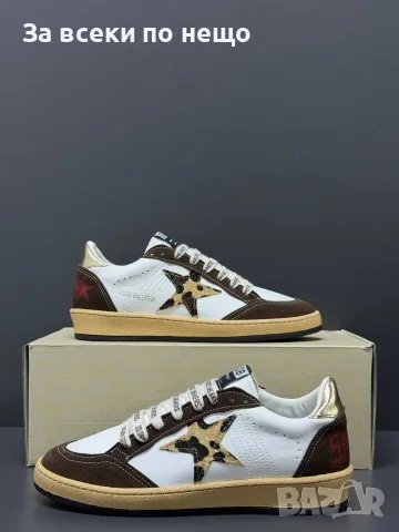 Golden Goose Дамски Маратонки С Кафяв Велур И Леопардова Звезда👟Дамски Спортни Обувки Код E110, снимка 5 - Маратонки - 55795687