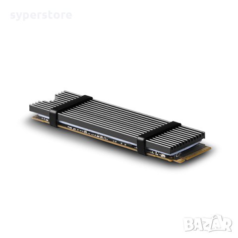 Охладител за SSD хард диск AXAGON CLR-M2L3 Пасивен Алуминиев за охлаждане на M.2 SSD, особено NVMe , снимка 1 - Други - 31895902