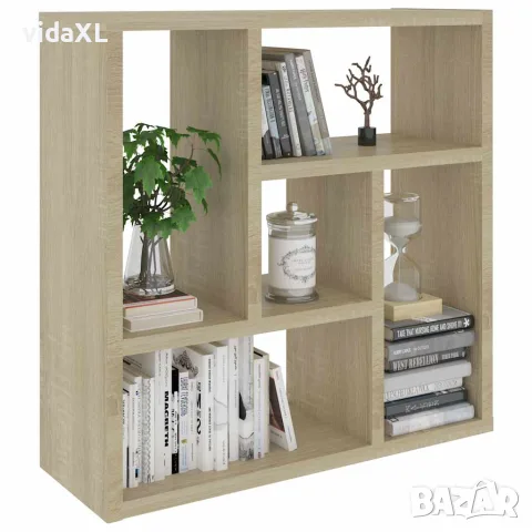 vidaXL Стенен рафт, дъб сонома, 45x16x45 см, инженерно дърво, снимка 3 - Етажерки - 56147813
