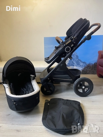 Stokke-Детска количка с кошче и аксесоари