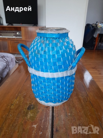 Стар плетен буркан #4