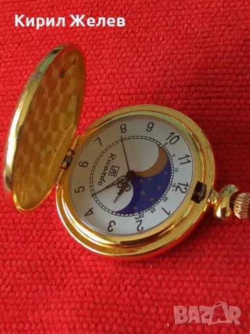 RICARDO КРАСИВ ЗЛАТИСТ ВИНТИДЖ МИНИ МОДЕЛ КВАРЦОВ ЧАСОВНИК с КАПАК 35428, снимка 18 - Джобни - 45096533