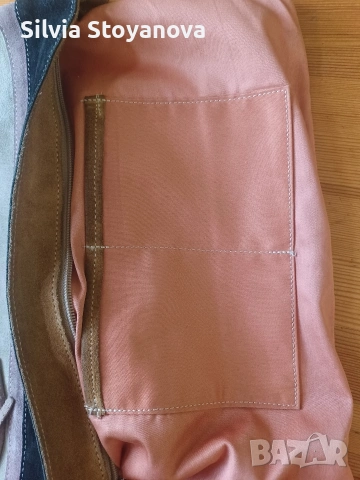 дамска велурена чанта Laura di Maggio, снимка 8 - Чанти - 54304701