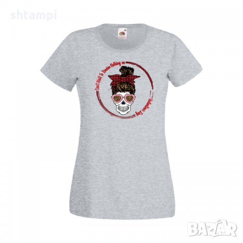 Дамска тениска Свети Валентин Skull Valentine's 17, снимка 3 - Тениски - 35582130